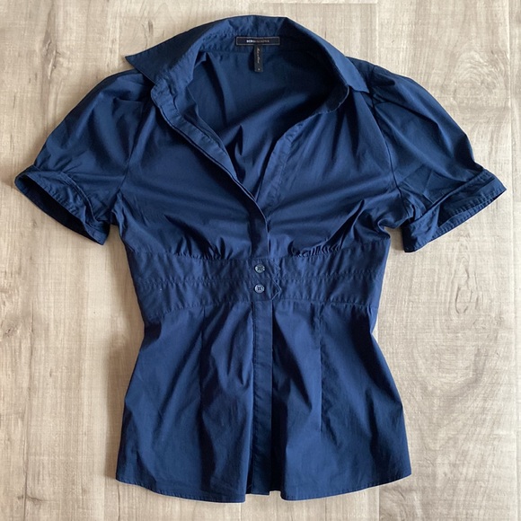 BCBGMaxAzria Navy Blouse - Picture 5 of 6
